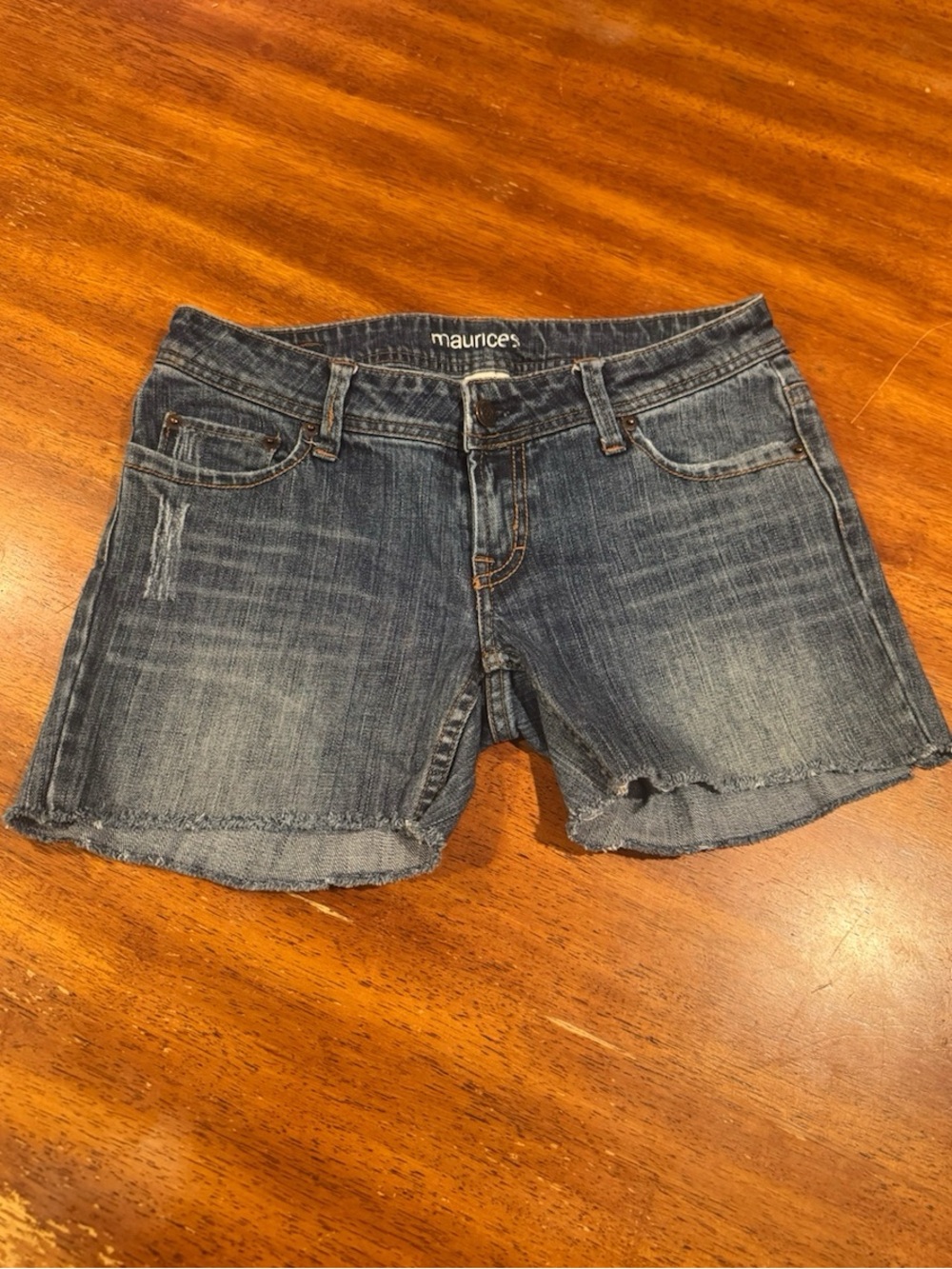 Maurice’s Indigo Wash DIY Cut-off Frayed Hem Denim Shorts
